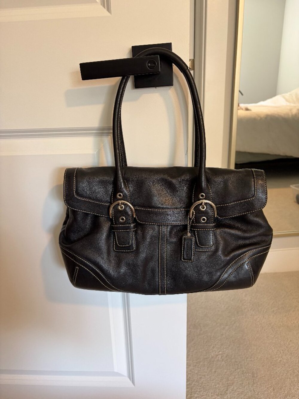 Vintage Coach Black Shoulder Bag